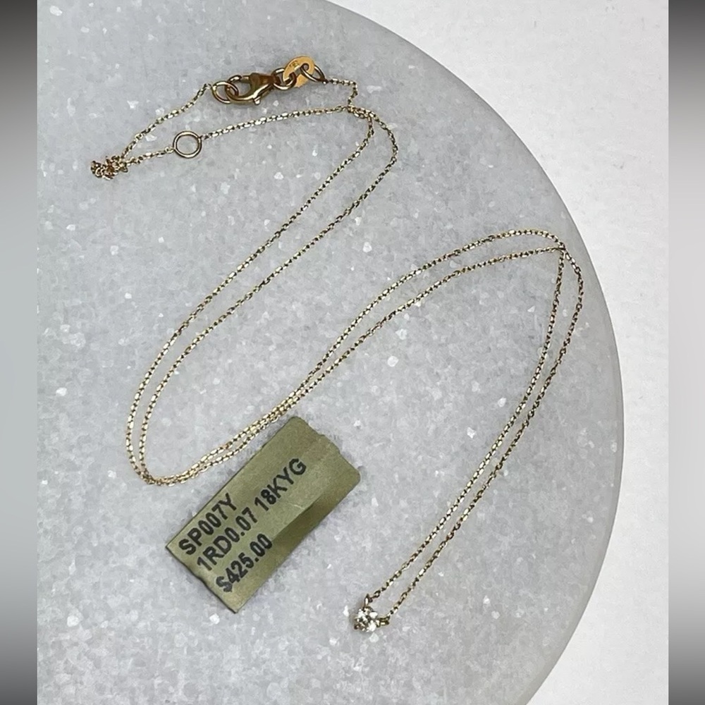 Bony Levy Icon Diamond Pendant Necklace 18k Yellow Gold - 16” & 18” - Picture 15 of 15